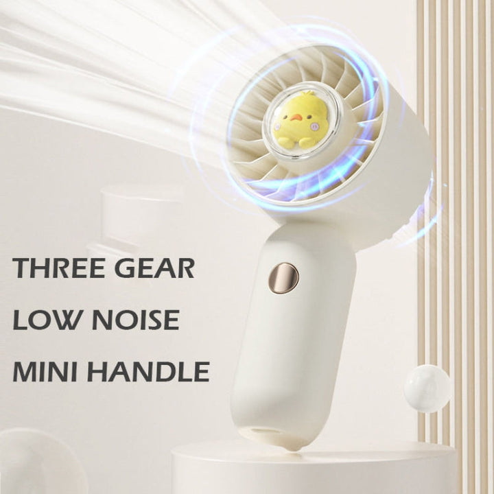 Hand Holds Small Fan Portable Mini Pocket Fan, Style: Blue Duck | Kalsten