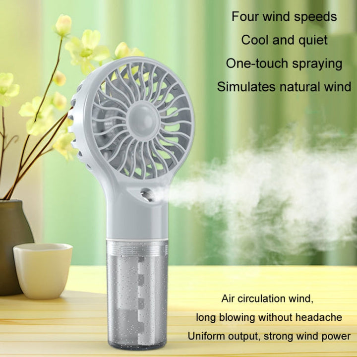 USB Rechargeable Handheld Misting Fan Portable Hydration Electrical Fan(Purple) | Kalsten