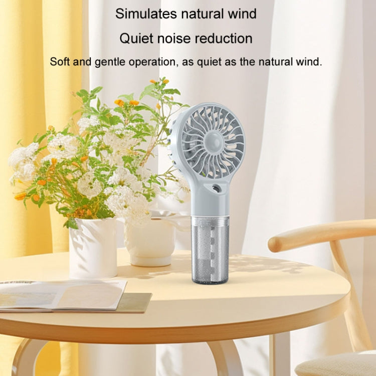 USB Rechargeable Handheld Misting Fan Portable Hydration Electrical Fan(Purple) | Kalsten