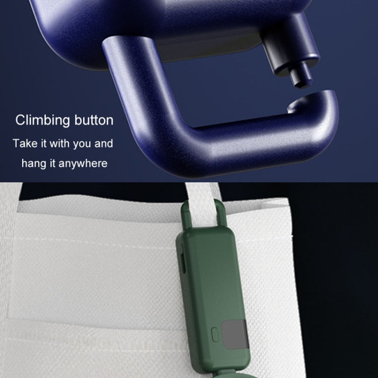 Portable Digital Display Hanging Neck Mute Small Fan USB Charging Handheld Foldable Fan(Blue) | Kalsten