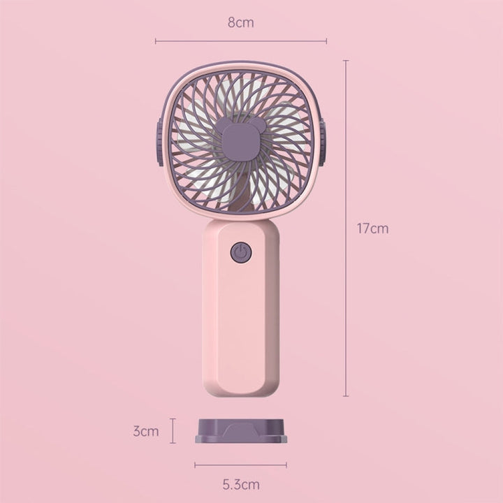 Handheld Portable Mini Multifunctional Fan With Phone Holder Function, Color: Yellow Green no Battery | Kalsten