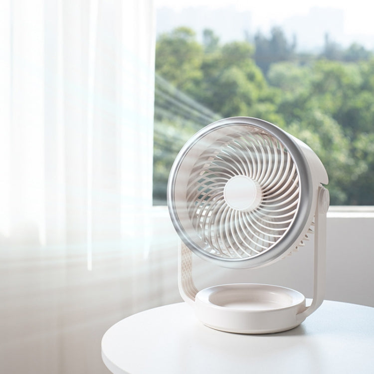 Air Circulating Fan USB Charging Desktop Quiet Fan(White) | Kalsten