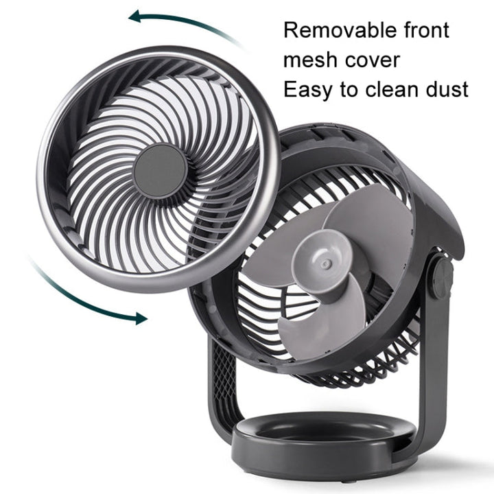 Air Circulating Fan USB Charging Desktop Quiet Fan(White) | Kalsten