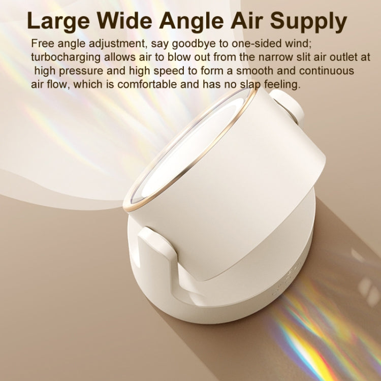 3 In 1 Multifunctional Desktop Fan with LED Light Cosmetic Mirror Rechargeable Oscillating | Kalsten