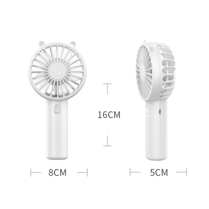 Mini USB Handheld Fan Rechargeable Portable Desktop Phone Holder(Pink) | Kalsten