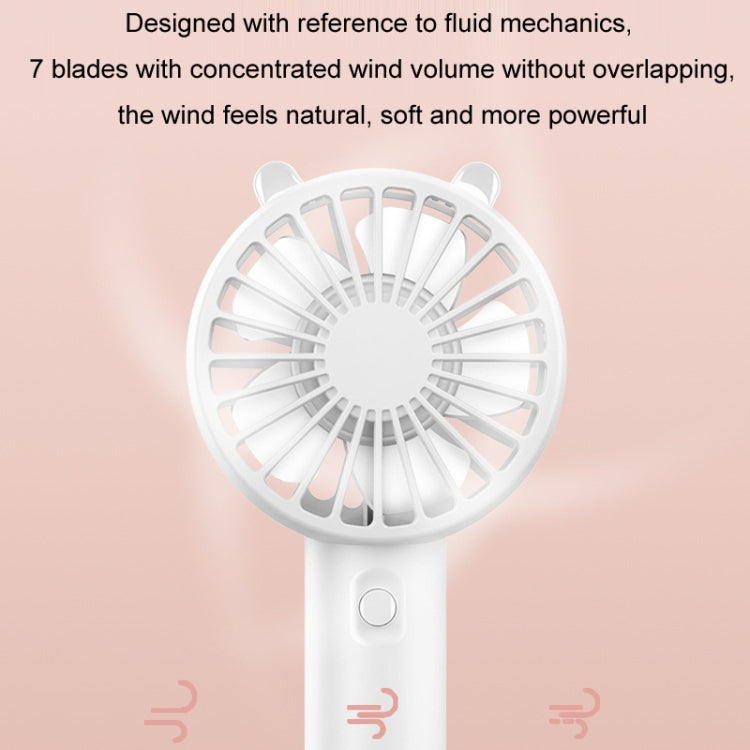 Mini USB Handheld Fan Rechargeable Portable Desktop Phone Holder(Pink) | Kalsten