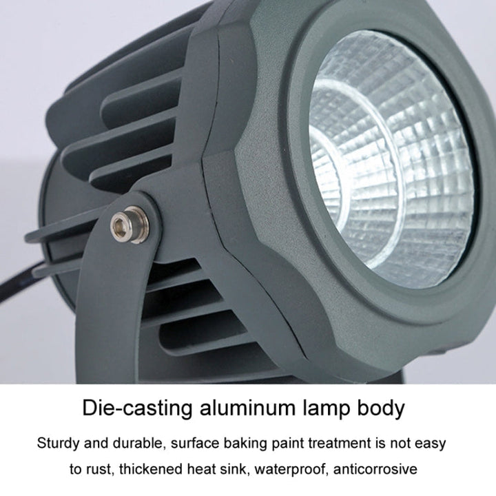 Kalsten | LED Floodlight COB Outdoor Waterproof Spotlight Billboard Lights Garden Lamp, Color: 20W 7 Colors