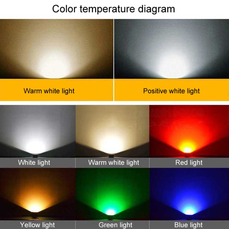 Kalsten | LED Floodlight COB Outdoor Waterproof Spotlight Billboard Lights Garden Lamp, Color: 20W 7 Colors