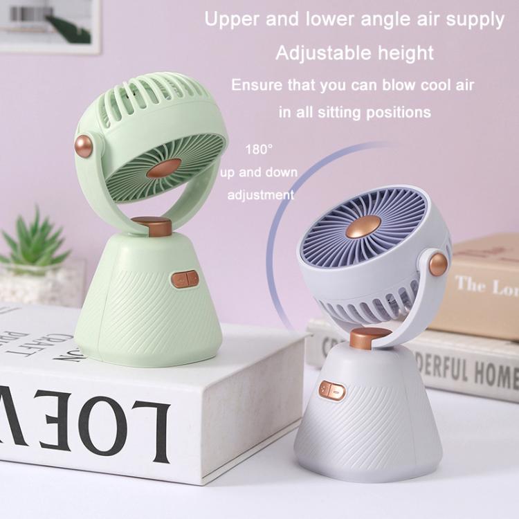 Desktop 100-speed Mini Student Bedroom Fan Portable USB Rechargeable Desktop Small Fan(Beige) | Kalsten