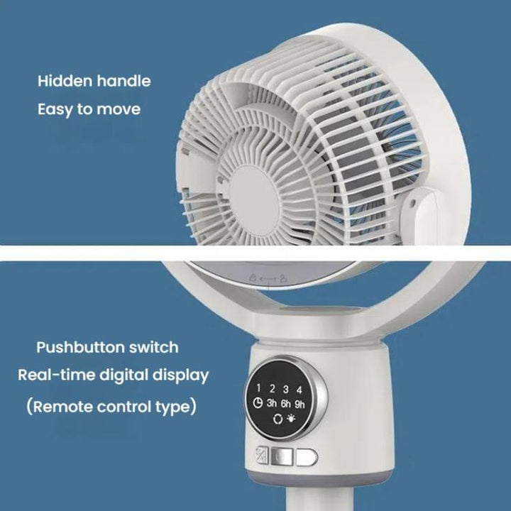 Air Circulation Fan Turbo Light Convection Standing Fan Remote Control Timer Floor Fan, Style: USB Plug | Kalsten