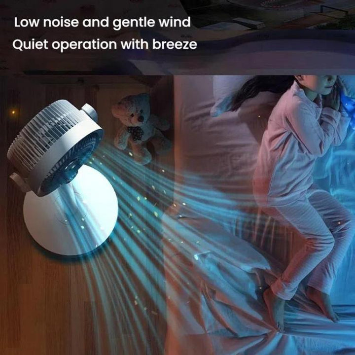 Air Circulation Fan Turbo Light Convection Standing Fan Remote Control Timer Floor Fan, Style: USB Plug | Kalsten