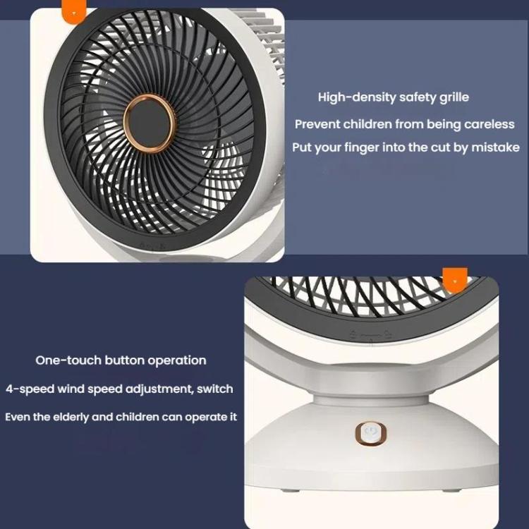 USB Air Circulation Fan Office Desktop Small Fan, Style: Rechargeable | Kalsten