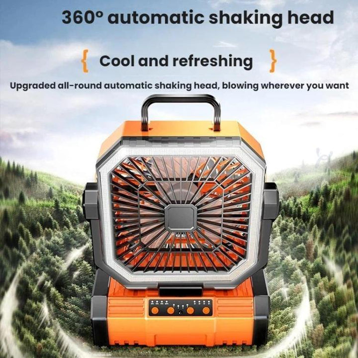 Remote Control USB Oscillating Fan Portable Light For Camping(Green) | Kalsten