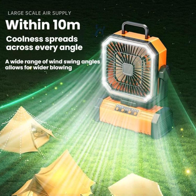 Remote Control USB Oscillating Fan Portable Light For Camping(Green) | Kalsten