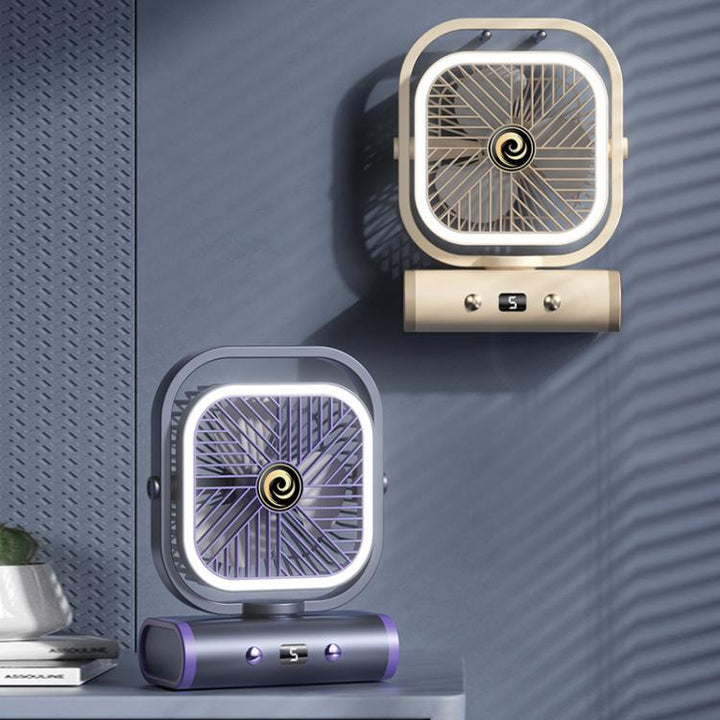 Desktop Mini Office Silent USB Wall-Mounted Fan, Color: Gray Plug-in | Kalsten