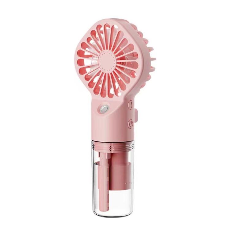 Handheld Misting Fan Portable Water Spray Fan Type-C Rechargeable Mini Personal Face Mister Fan(F3 Pink) | Kalsten