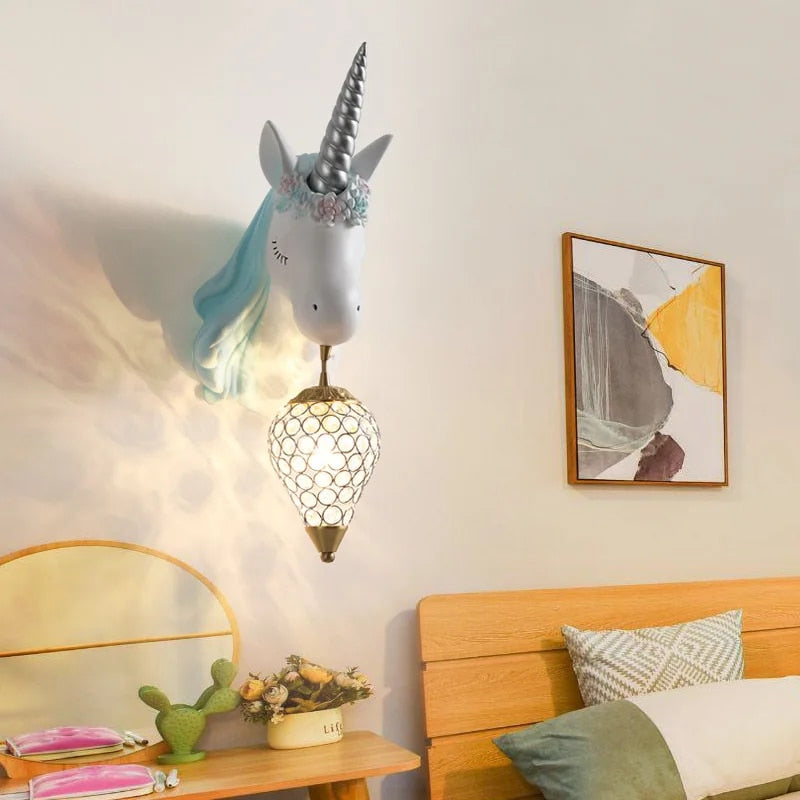 Magical Unicorn Wall Lamp for Children – Playful & Warm Light Kalsten
