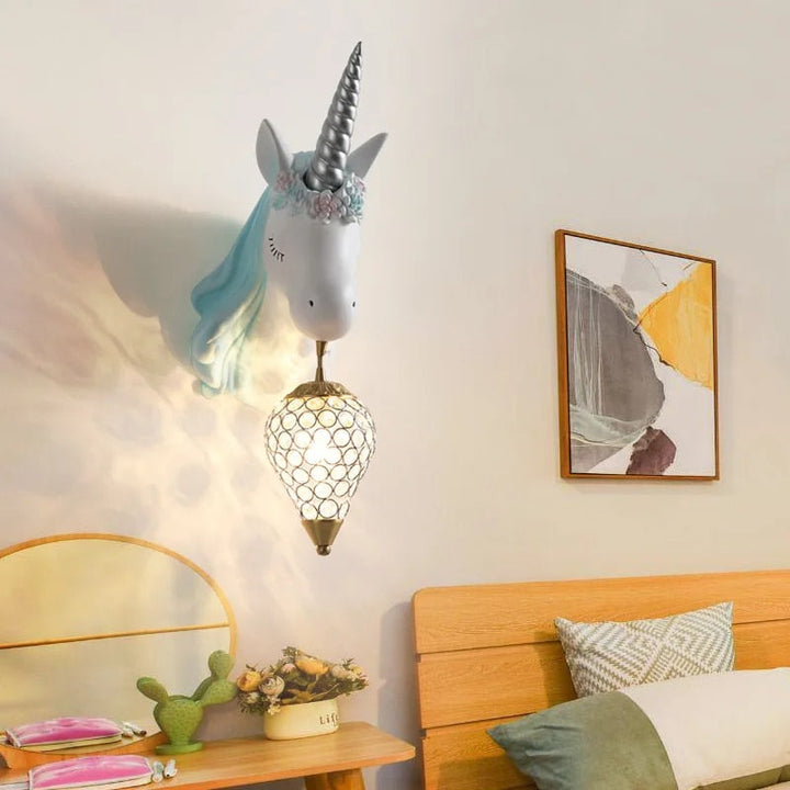 Magical Unicorn Wall Lamp for Children – Playful & Warm Light Kalsten