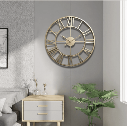 Skanto | Skeleton Wall Clock Made of Wrought Iron with Silent Movement