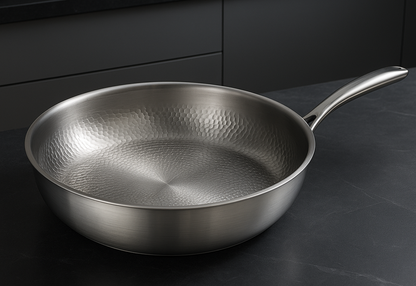 Sandsberg | Titan Premium Frying Pan – Uncoated hammered titanium pan for all cooktops, including Induction