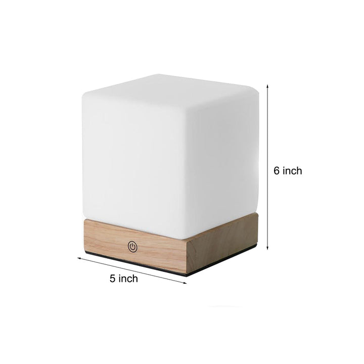 GlowCube Wireless LED Table Lamp – Modern and Energy Efficient Kalsten