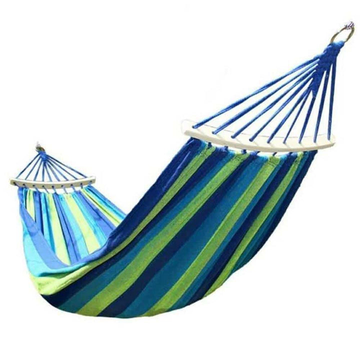 Hammock - by Camping Hammock (blue striped) | Kalsten