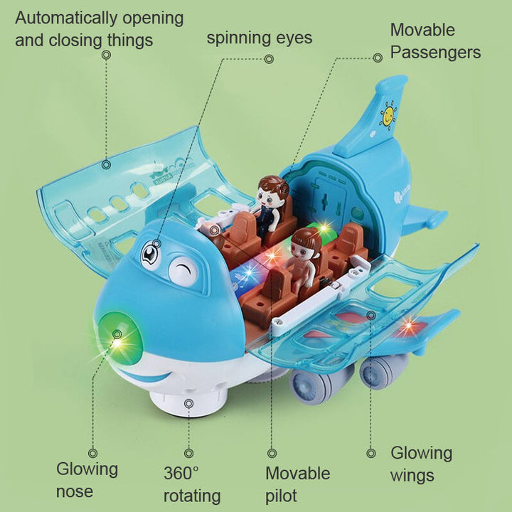Kalsten | 360° rotatable electric airplane toy