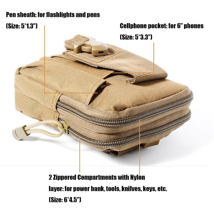 Multi-Purpose Molle Tactical Waist Pouch | Kalsten