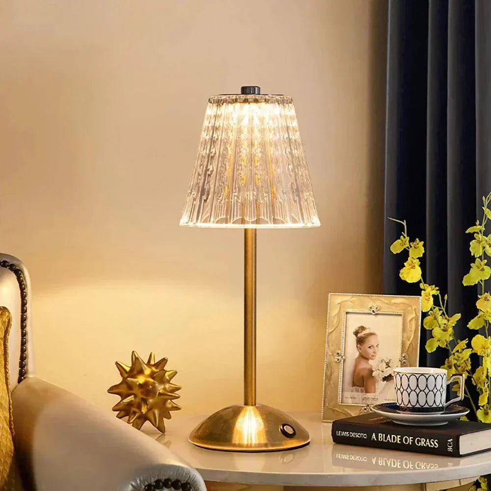 AuraGlow Table Lamp - Rechargeable LED Lamp with Dimming Function | Kalsten
