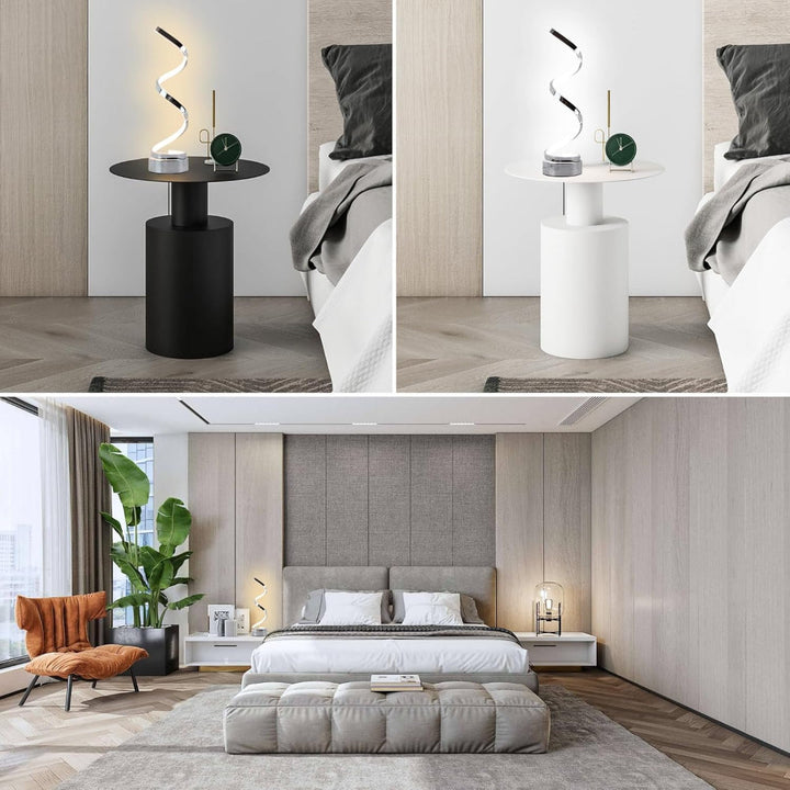 SpiralLight LED Table Lamp With Dimmable Lighting and Touch Control | Kalsten