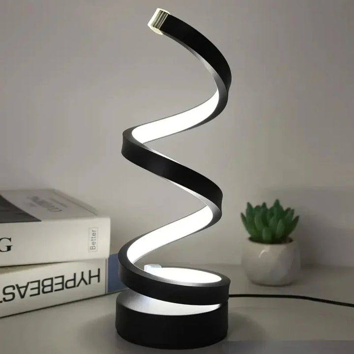 SpiralLight LED Table Lamp With Dimmable Lighting and Touch Control | Kalsten