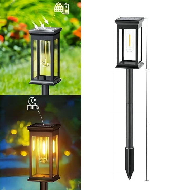 Solar-powered garden light for outdoor use - Modern LED pathway light for lighting pathways, terraces, and gardens | Kalsten