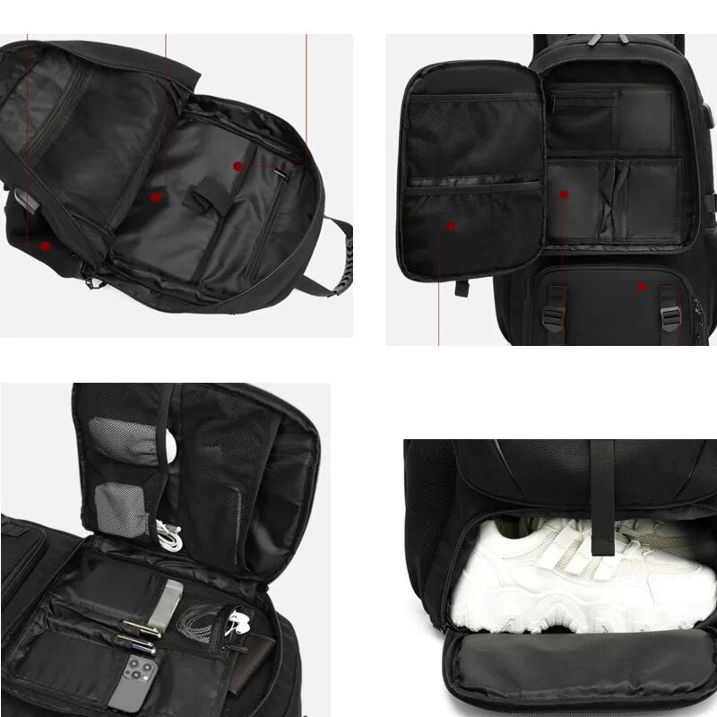 Tech Trek Pro 50-80L The Ultimate Backpack With USB Connection | Kalsten