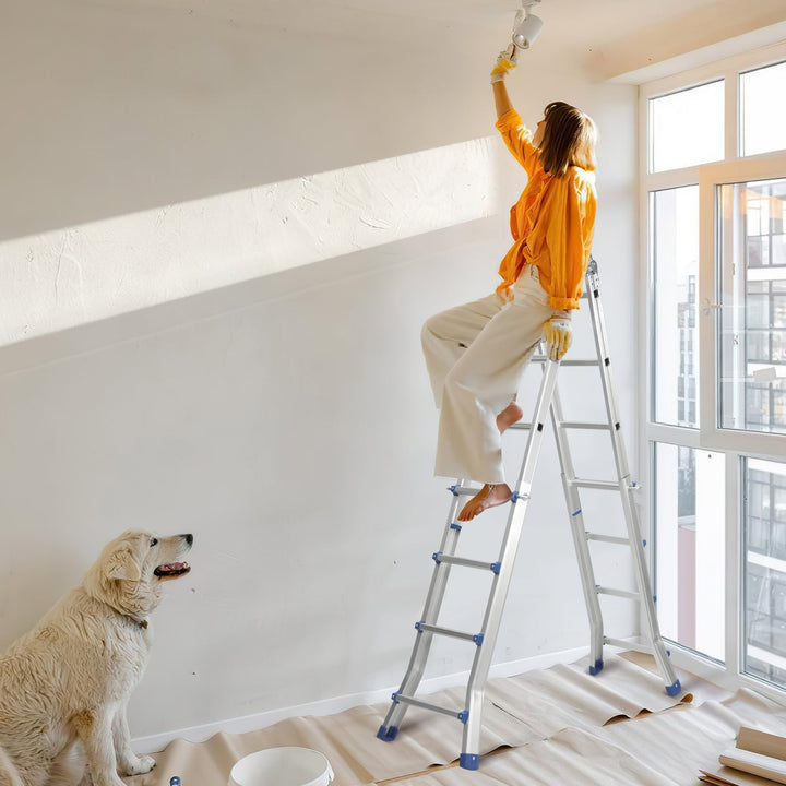 Telescopic ladder Multifunctional ladder 3 in 1 Aluminum ladder | Kalsten
