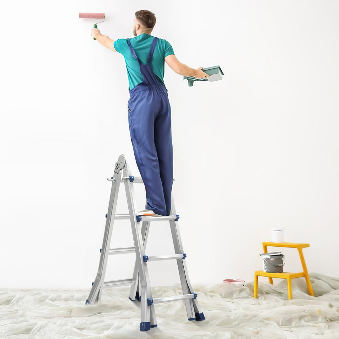 Telescopic ladder Multifunctional ladder 3 in 1 Aluminum ladder | Kalsten