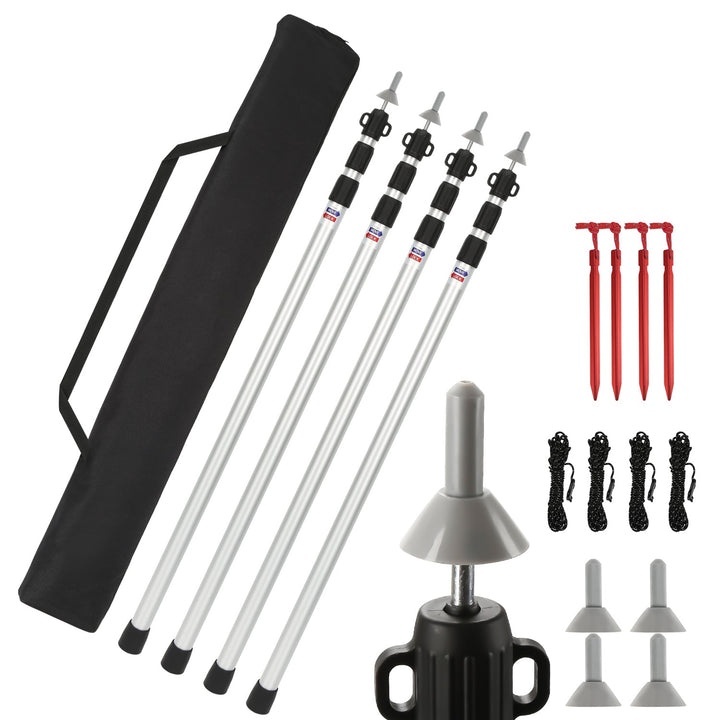 Telescopic pole for tents Adjustable Aluminum | Kalsten