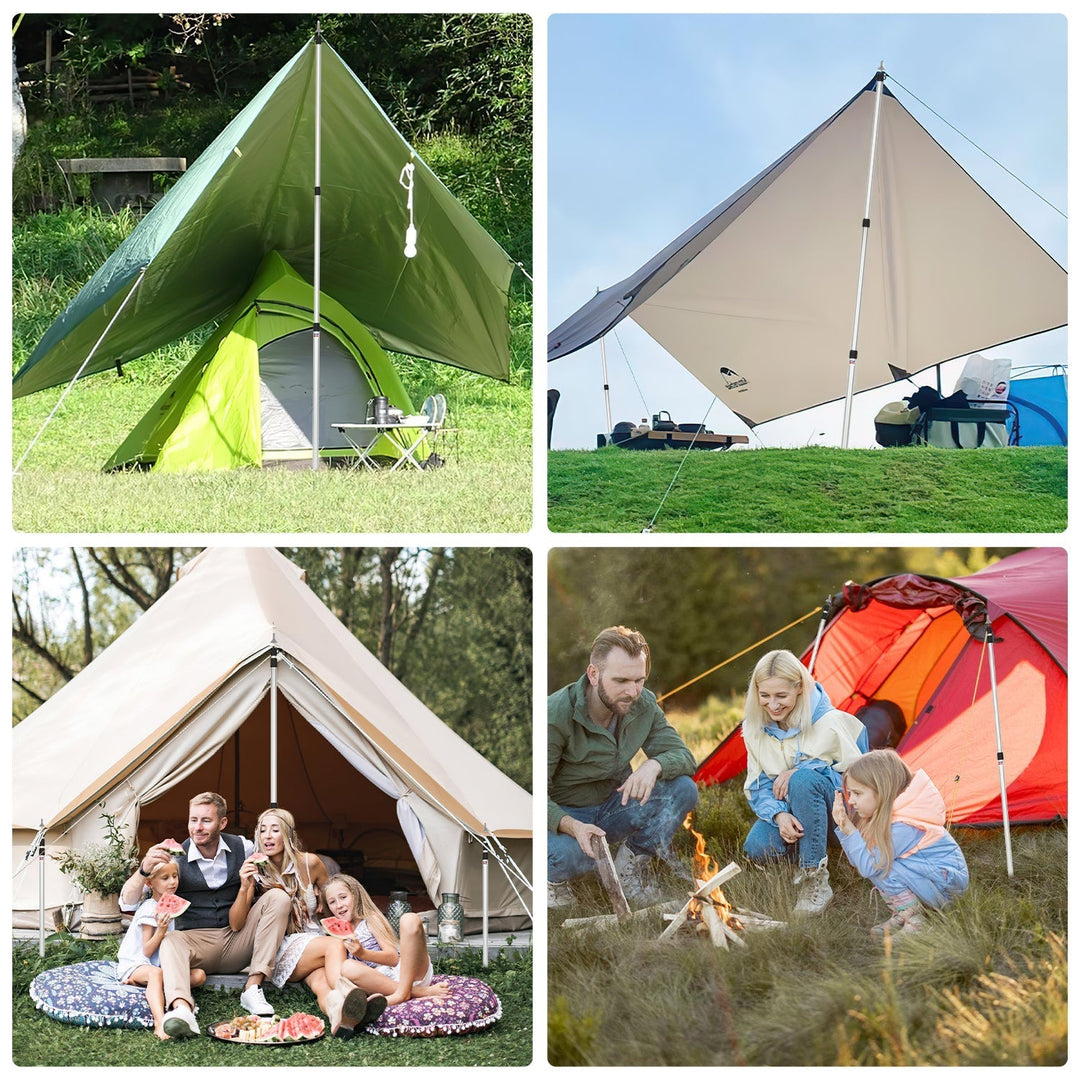 Telescopic pole for tents Adjustable Aluminum | Kalsten
