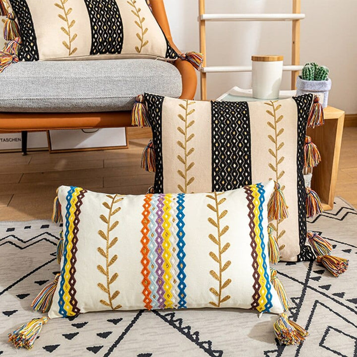 Textured-Tassel Pillowcase | Kalsten
