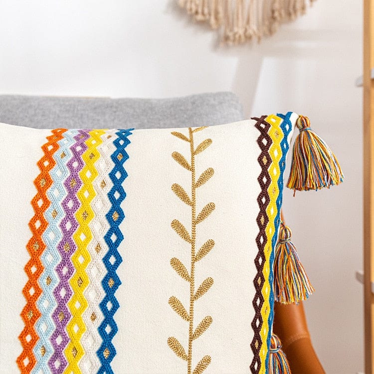 Textured-Tassel Pillowcase | Kalsten