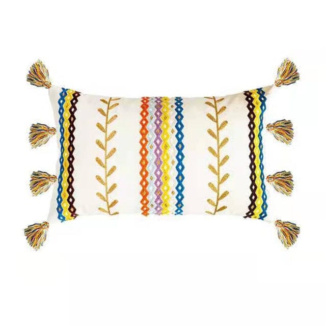 Textured-Tassel Pillowcase | Kalsten