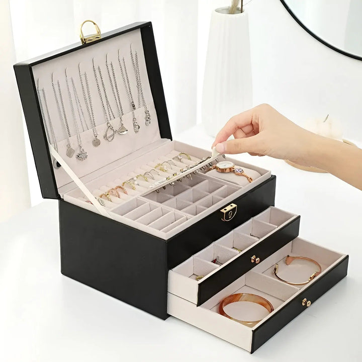EleganceBox Luxury Jewelry Box – Multiple Storage Box for Jewelry | Kalsten