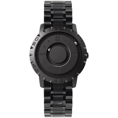 Skanto | Magnetic Ball Watch with Stainless Steel Case and Mesh Strap - Futuristic Time Display for Tech Lovers