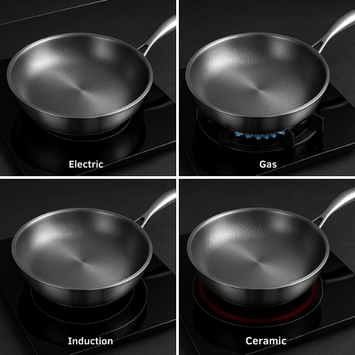 Skanto | Titanium Pan – Forged Titanium Frying Pan, PFOA-Free, Scratch-Resistant, and Heat-Resistant