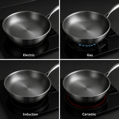 Titanpan – Forged titanium pan without coating, scratch-resistant and heat-resistant | Karnz