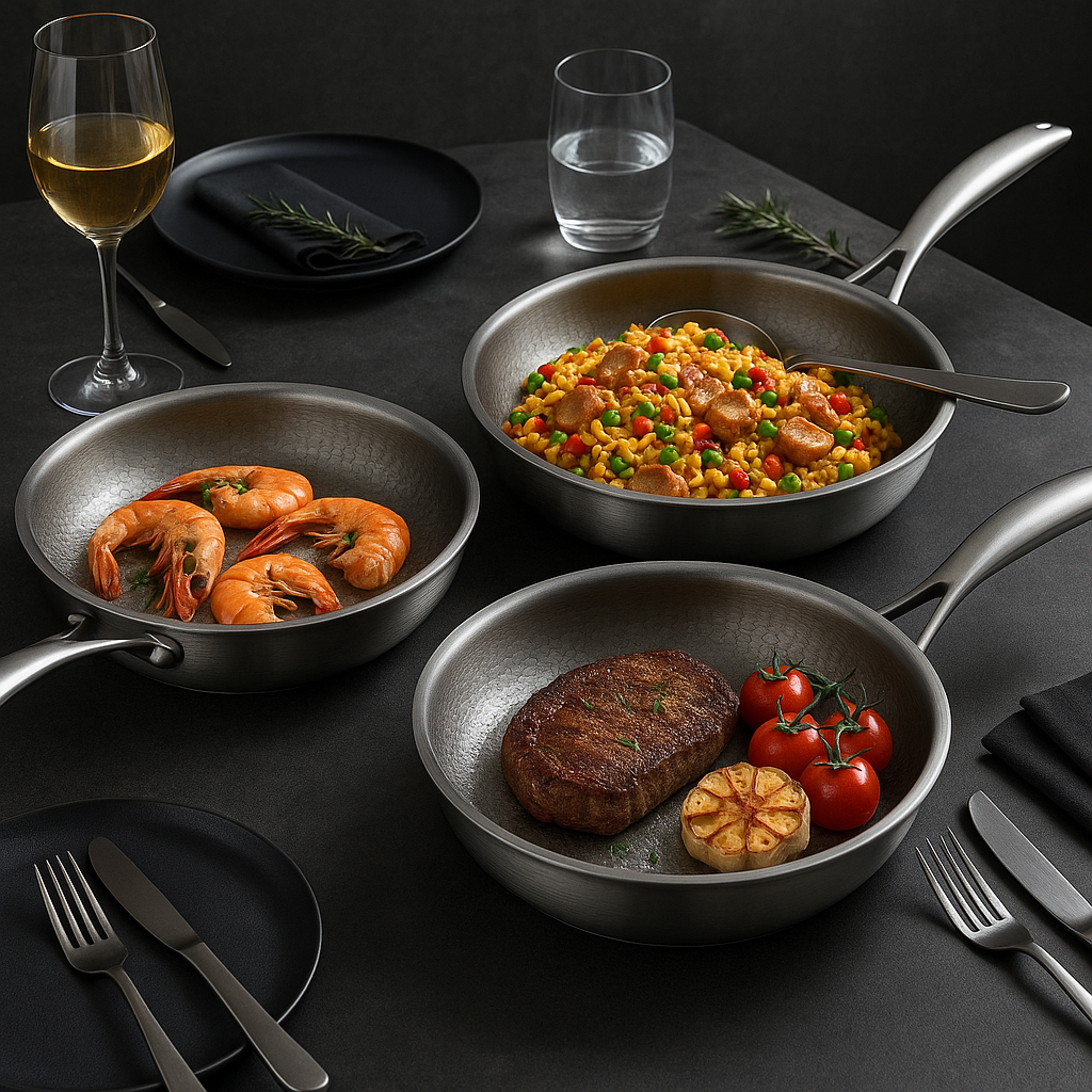 Titanpan – Forged Titanium Frying Pan Without Coating, Scratch Resistant and Heat Resistant | Kalsten
