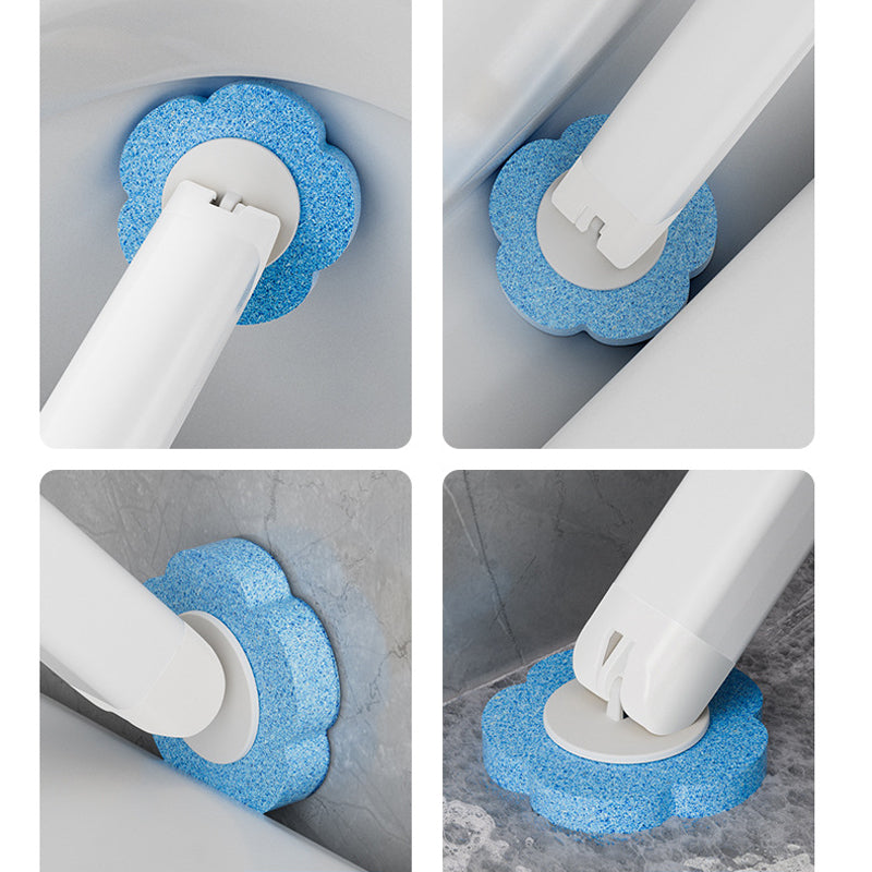 Kalsten | Antibacterial Disposable Toilet Brush with Hygienic Sponge Head and Holder