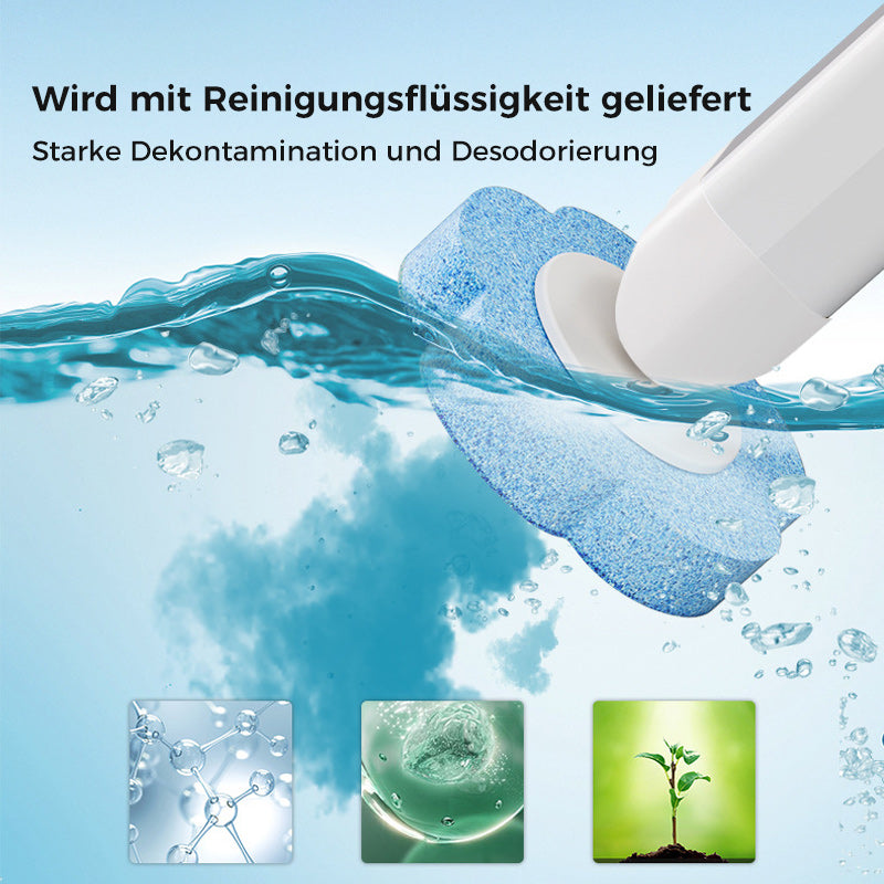 Kalsten | Antibacterial Disposable Toilet Brush with Hygienic Sponge Head and Holder