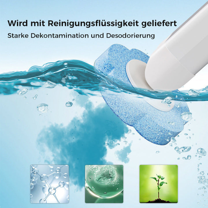 Kalsten | Antibacterial Disposable Toilet Brush with Hygienic Sponge Head and Holder