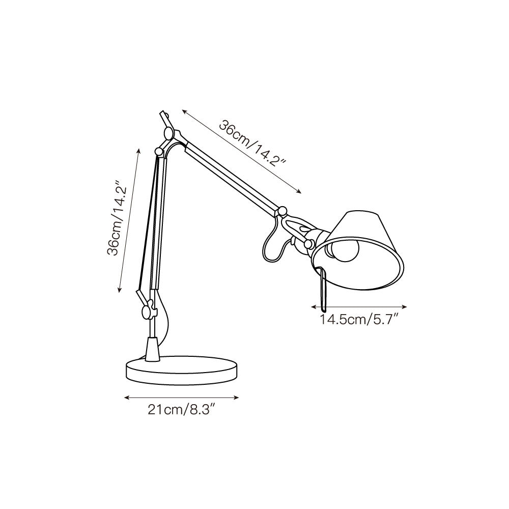 Brady Rocker Arm Table Lamp | Kalsten