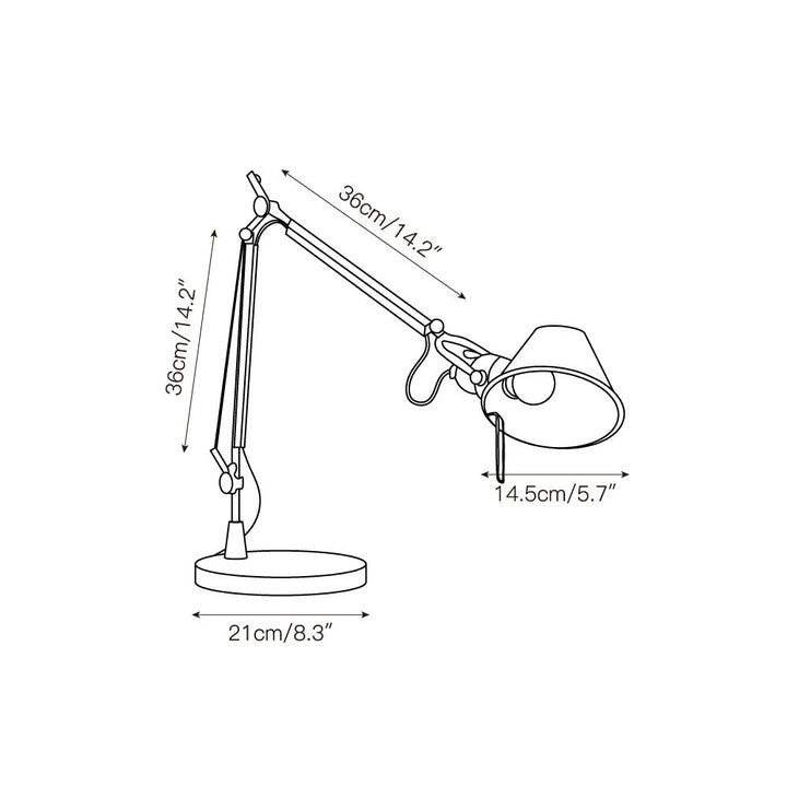 Brady Rocker Arm Table Lamp | Kalsten